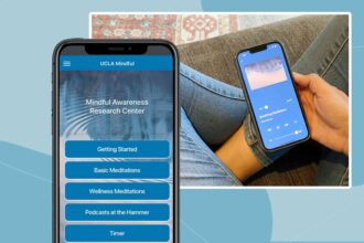 Je voulais développer de meilleures habitudes de méditation, alors j’ai essayé l’application Mindful de l’UCLA.